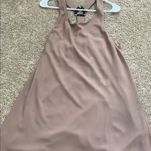 LOVE RICHIE Tan Dress with Black Strap